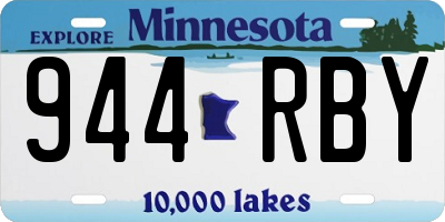 MN license plate 944RBY