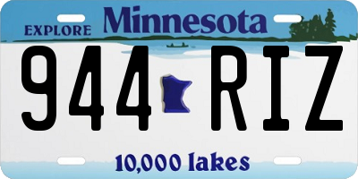 MN license plate 944RIZ