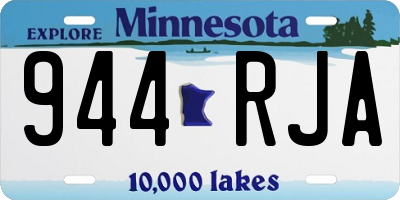 MN license plate 944RJA