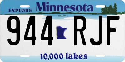 MN license plate 944RJF