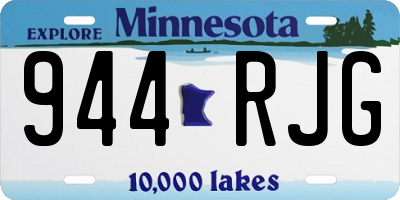 MN license plate 944RJG