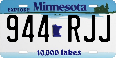 MN license plate 944RJJ