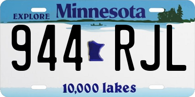 MN license plate 944RJL