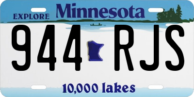 MN license plate 944RJS