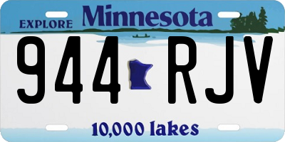 MN license plate 944RJV
