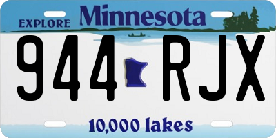 MN license plate 944RJX