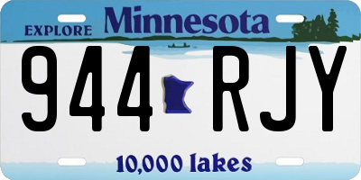 MN license plate 944RJY