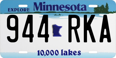 MN license plate 944RKA