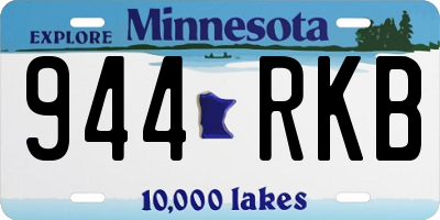 MN license plate 944RKB
