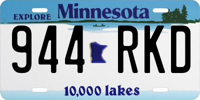 MN license plate 944RKD