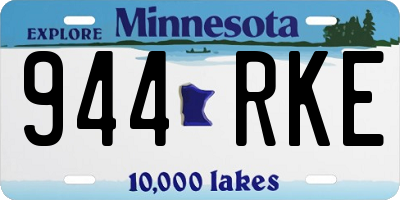 MN license plate 944RKE