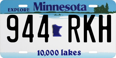 MN license plate 944RKH