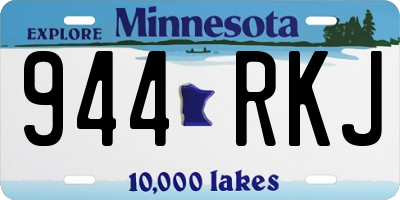 MN license plate 944RKJ
