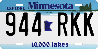 MN license plate 944RKK