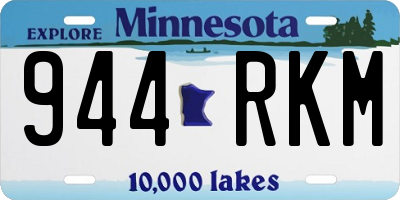 MN license plate 944RKM