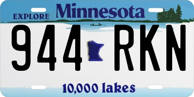 MN license plate 944RKN