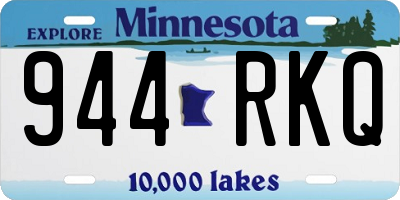 MN license plate 944RKQ