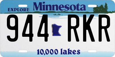 MN license plate 944RKR