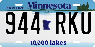 MN license plate 944RKU