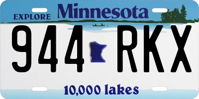MN license plate 944RKX