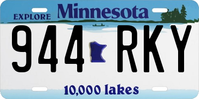 MN license plate 944RKY