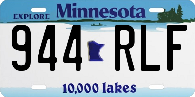 MN license plate 944RLF
