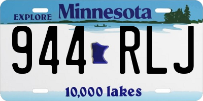 MN license plate 944RLJ