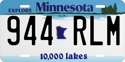 MN license plate 944RLM
