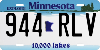 MN license plate 944RLV