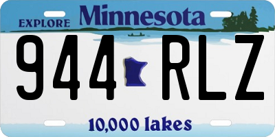 MN license plate 944RLZ