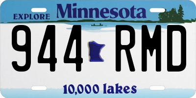 MN license plate 944RMD