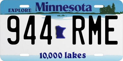 MN license plate 944RME