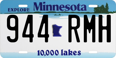 MN license plate 944RMH