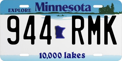 MN license plate 944RMK