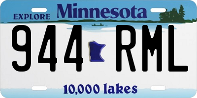 MN license plate 944RML