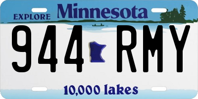 MN license plate 944RMY