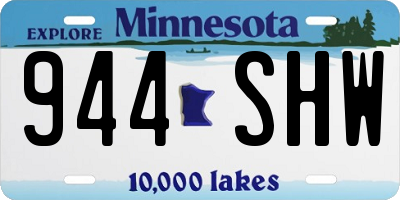 MN license plate 944SHW