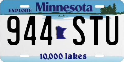 MN license plate 944STU