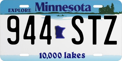 MN license plate 944STZ