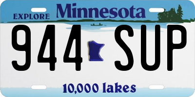 MN license plate 944SUP