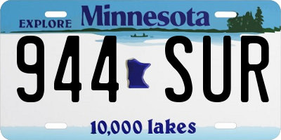 MN license plate 944SUR