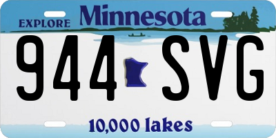 MN license plate 944SVG
