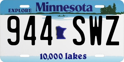 MN license plate 944SWZ