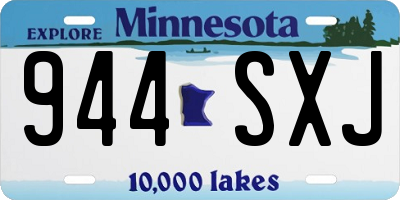 MN license plate 944SXJ