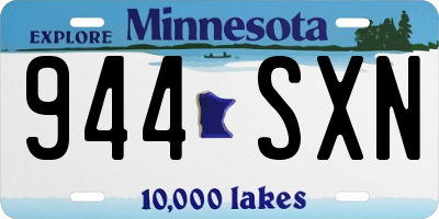 MN license plate 944SXN