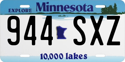 MN license plate 944SXZ