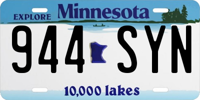 MN license plate 944SYN