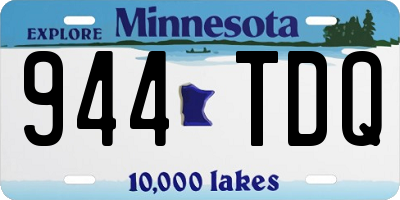 MN license plate 944TDQ