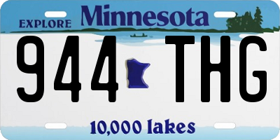 MN license plate 944THG