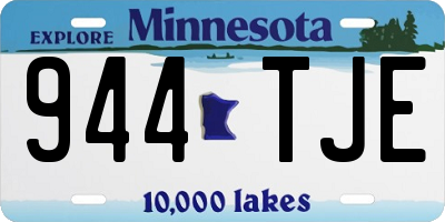 MN license plate 944TJE